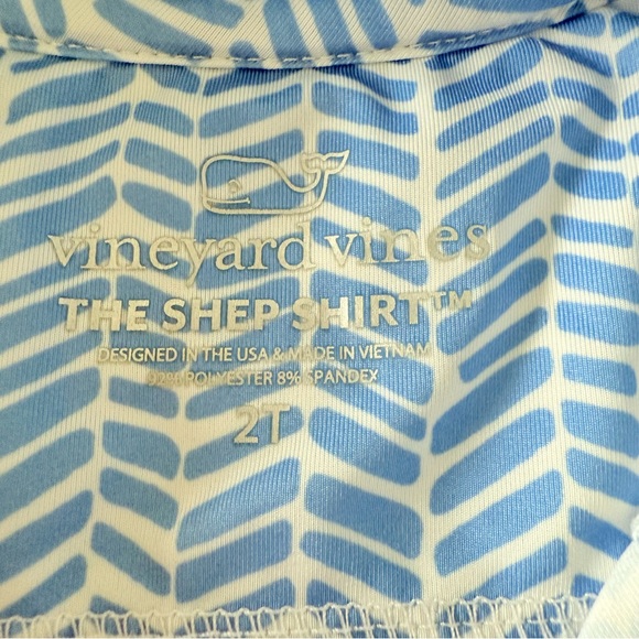 Vineyard Vines Chevron Two-Piece Swim Rashguard and Bottom Size 2T - Picture 11 of 12